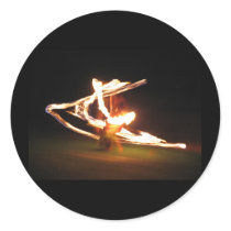 Swirls of Fire: Hawaii Fire Dance Sticker