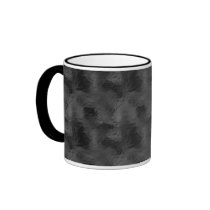 Swirls on Frosted Glass: Basic Black Coffee Mug