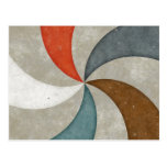 Swirls stamped on concrete postcard