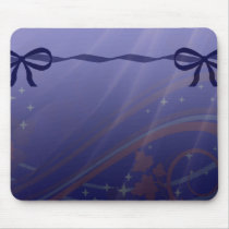 Swirls Stars and Bows Set Mousepads