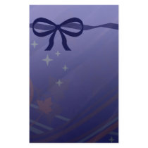 Swirls Stars and Bows Set Stationery Design