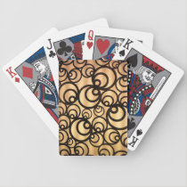 Swirly Circles Pattern playing cards