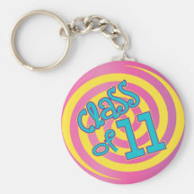 Swirly Class of 2011 Key Chain