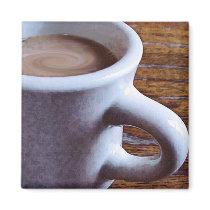 SWIRLY COFFEE FRIDGE MAGNET