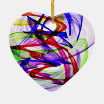 Swirly colours christmas tree ornaments