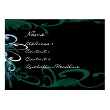 Swirly Distressed Paint Splats - - Business Card
