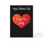 Swirly Heart Valentine's Card