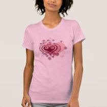 Swirly LOVE Hearts T-SHIRT t-shirts