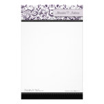 Swirly Purple Boutique Designer Stationery