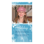 Swirly Snow Holiday Photo Card