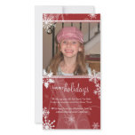 Swirly Snow Holiday Photo Card photo cards