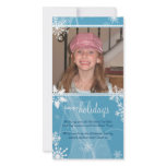 Swirly Snow Holiday Photo Card photo cards