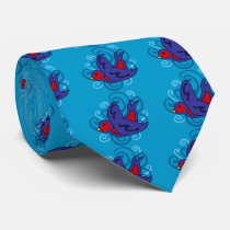 Swirly Swallow Custom Ties