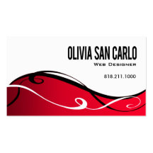 Swirlygig Web Designer business card template
