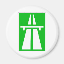 Swiss Autobahn Sign Magnet