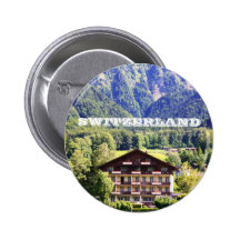 Swiss chalet pin