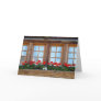 Swiss Chalet Windows Greetings Card