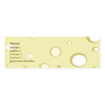 Swiss Cheese - Skinny business cards