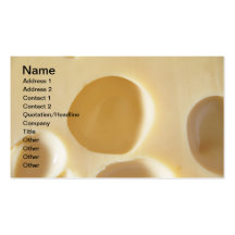 SWISS CHEESE SURFACE TEXTURE CREAM  CIRCLES HOLES BUSINESS CARD TEMPLATE