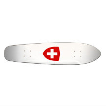 Swiss Coat of Arms - Switzerland Souvenir Custom Skate Board