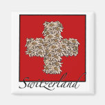 Swiss Edelweiss Cross Fridge Magnet