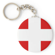 Swiss Flag T-shirts and Gifts Key Chain