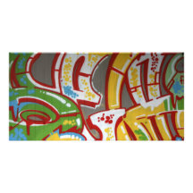 Swiss Graffiti Custom Photo Card