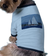 Swiss Ketch in Corsica. Pet Tee Shirt