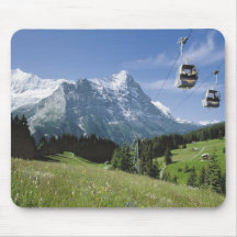 Swiss mousepads,  Grindelwald  cablecars