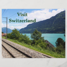 Swiss railway track flyers