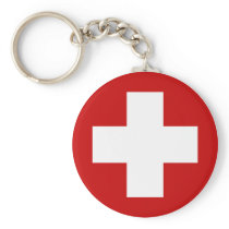 Swiss Red Cross Emergency Recovery Roundell Key Chain