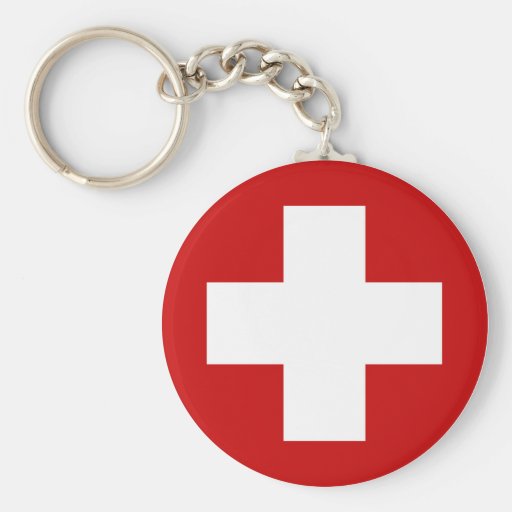 Swiss Red Cross Emergency Recovery Roundell Key Chain