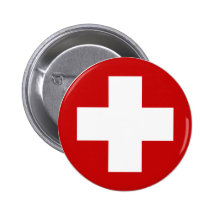 Swiss Red Cross Emergency Roundell Button