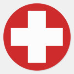 Swiss Red Cross Emergency Roundell Stickers