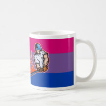 "Switch Hitter" Bisexual Pride Coffee Mug