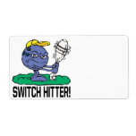 Switch Hitter Personalized Shipping Label