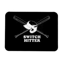 Switch Hitter Rectangular Magnet