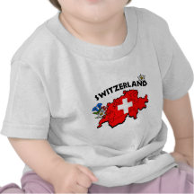 Switz Map Baby Tee