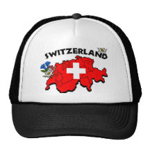 Switz Map Cap Mesh Hats