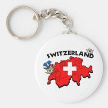 Switz Map Keychain