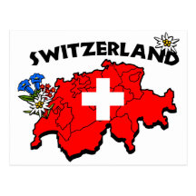 Switz Map Postcard