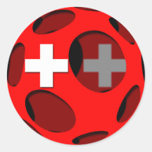 Switzerland #1 round sticker