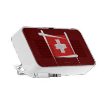 Switzerland Brush Flag Notebook Speaker