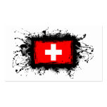 Switzerland Flag business cards