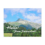 Switzerland Mountains Postcard