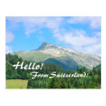 Switzerland Mountains Postcard