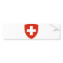 Switzerland Official Coat Of Arms Heraldry Symbol Bumper Sticker
