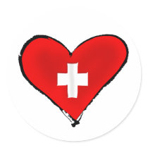 Switzerland Soccer - Brazil 2014 Nati World Cup Round Sticker