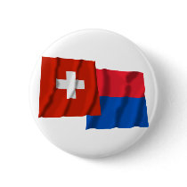 Switzerland & Ticino Waving Flags
