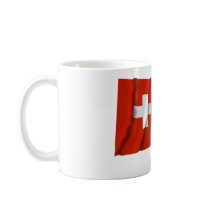 Switzerland & Ticino Waving Flags Coffee Mug
